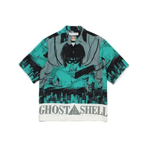 WACKO MARIA Совместное издание Зеленые Мужские Рубашки