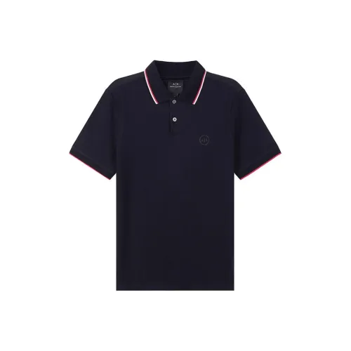 ARMANI EXCHANGE SS22 Поло Мужское Морской Синий