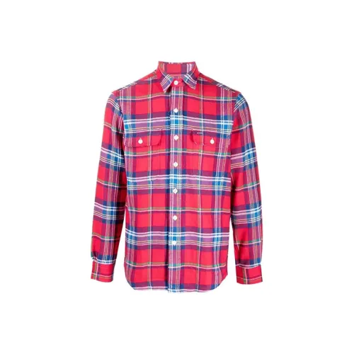 Polo Ralph Lauren Red Men's Shirts Поло Ralph Lauren Красные Мужские Рубашки