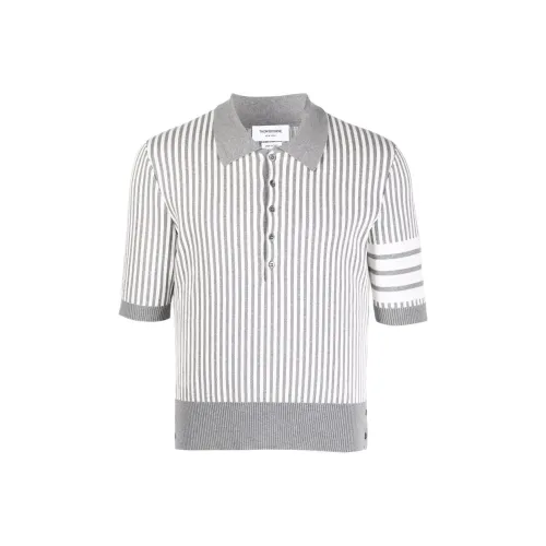 THOM BROWNE Серый Мужской Поло