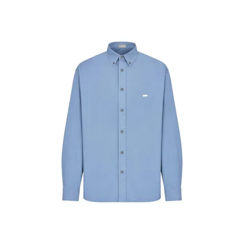 DIOR Мужские Синие Рубашки