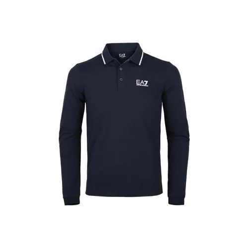 EMPORIO ARMANI EA7 Поло Мужское Темно-синий