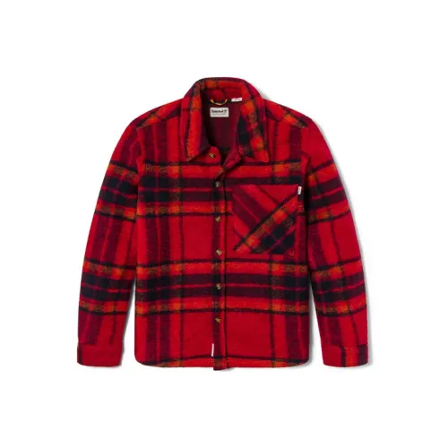 Timberland Рубашка Мужская Красная Шалфейная