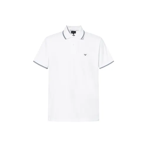 EMPORIO ARMANI Белая Мужская Рубашка Поло