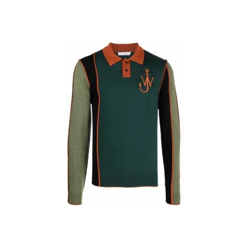 JW Anderson Зеленая Мужская Поло
