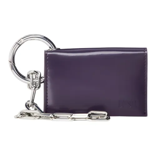 DIESEL Коровья кожа Держатель для карт Женский Фиолетовый
