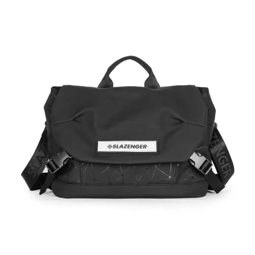 Slazenger ПУ (полиуретан) Сумка через плечо Сумка Сумка на плечо Унисекс Ромб Узор Черный