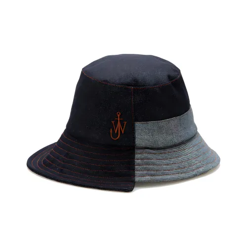 JW Anderson Cotton Bucket Hats Синий Унисекс