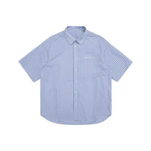 URBAN STANDARD Синие и белые полоски Мужская рубашка