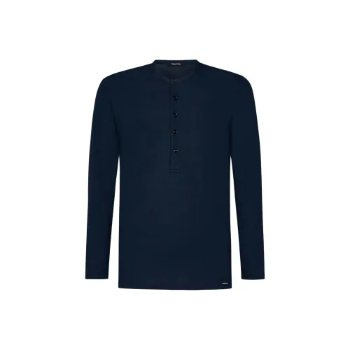 TOM FORD Темно-синие мужские футболки T