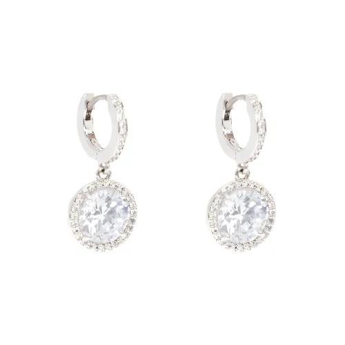 Kate Spade Металл Синтетический CUBIC Циркон Серьги Женское Серебро