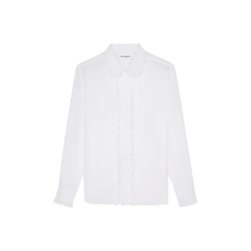 SAINT LAURENT Рубашка Мужская Белая