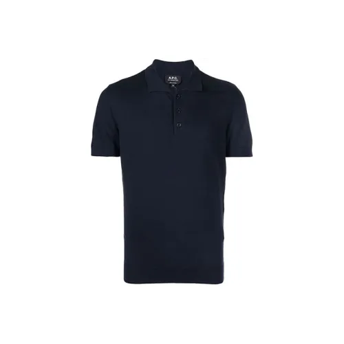 A.P.C. Joint Paragraph Blue Men's Polo