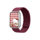 Броня Позиционирование Стиль [Магнитный Силикон] Бордовый + Серебряный Соединитель