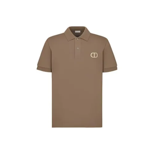 DIOR Quarterly New Products SS22 Мужское Поло Коричневого цвета