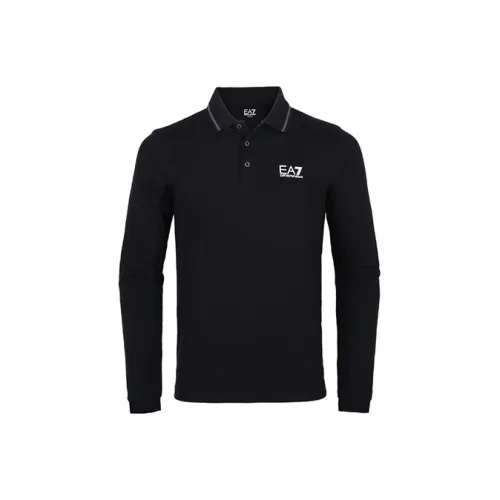EMPORIO ARMANI EA7 FW21 Поло Мужское Черное