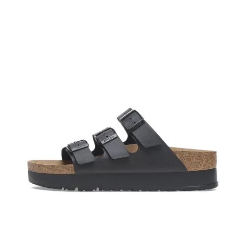 Birkenstock Florida Устойчивые к истиранию Слипоны Женские Черные Узкие