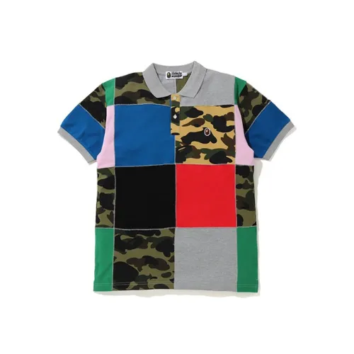 A BATHING APE Head Series Multicolor Men's Polo