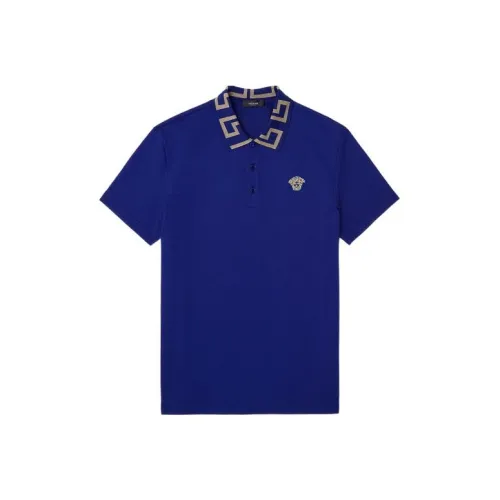 VERSACE SS22 Поло Мужское Синее