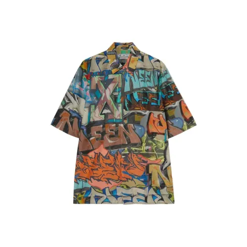 Off Белый SS22 Многоцветный Мужские Рубашки