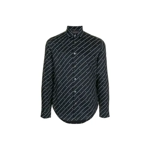 EMPORIO ARMANI Синие Мужские Рубашки