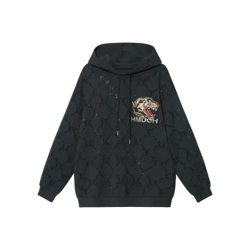 TCH Черный с Черным логотипом Унисекс Свитшоты