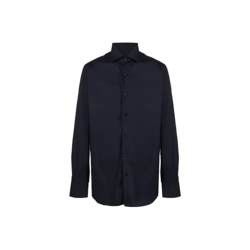 BARBA Blue Men's Shirts BARBA Синие Мужские Рубашки