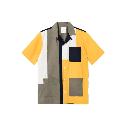 WOOD WOOD Orange Мужские Рубашки