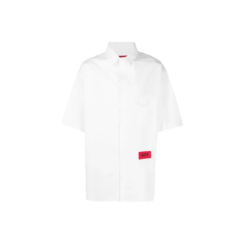 424 Белый Мужская Рубашка