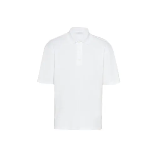 PRADA SS22 Поло Мужское Белое
