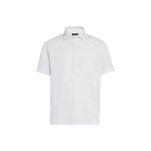 Ermenegildo Zegna Белая Мужская Рубашка Поло