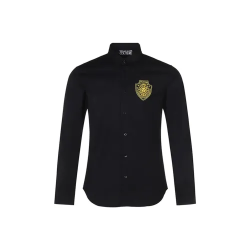 VERSACE JEANS COUTURE SS22 Рубашка Мужская Черная