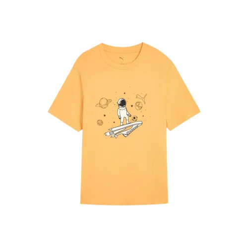 PUMA Basic GRAPHICS SS25 T-Shirt Мужской Абрикосовый Желтый 41