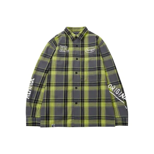 XLARGE Зеленая Унисекс Рубашка