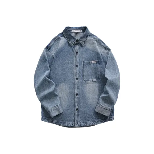 JASONWOOD Cowboy on the Run Рубашка Мужская Drop Синий