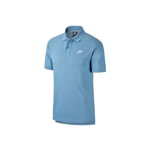 Nike Azure/White Мужская Поло