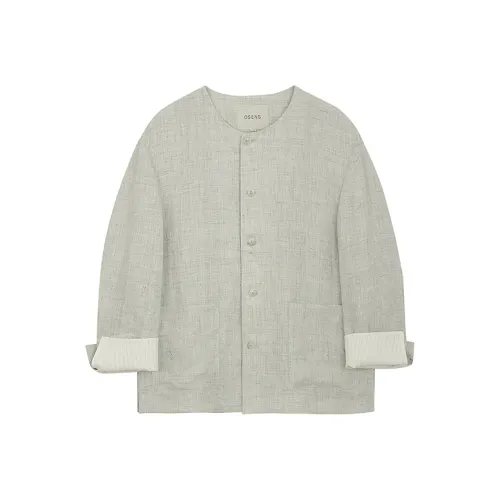 Osens Linen Gray Men's Business Suits Osens Льняной серый Мужской Деловые костюмы