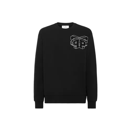 PHILIPP PLEIN Мужские черные свитшоты