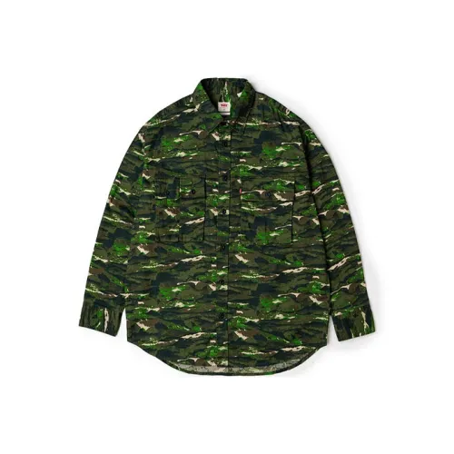 Levis Зеленая Унисекс Рубашка