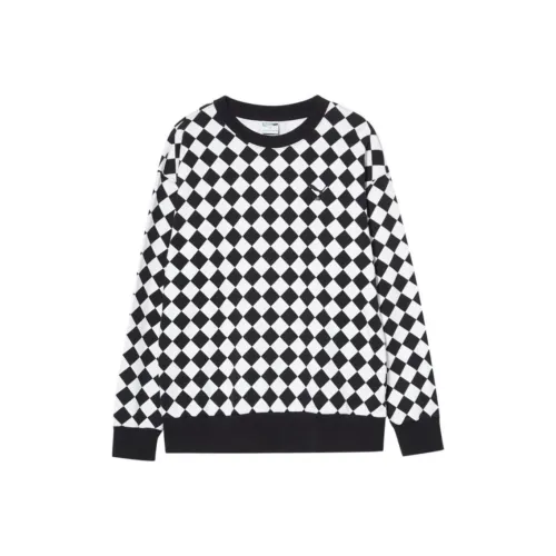 PUMA Свитшот Мужской Черный Белый