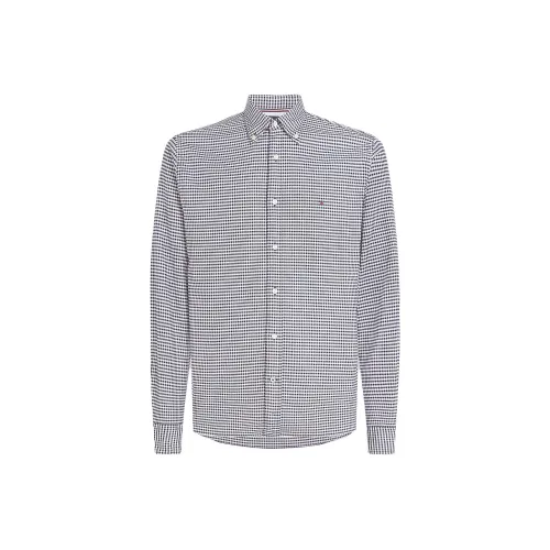 Tommy Hilfiger 1985 Collection GINGHAM Check Regular Oxford Shirt Men's Navy Blue