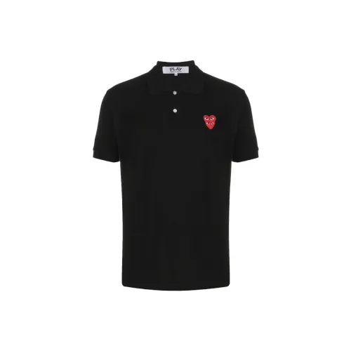 CDG Play Мужская черная поло рубашка