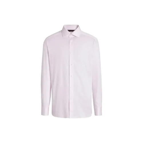 Ermenegildo Zegna Розовые Мужские Рубашки