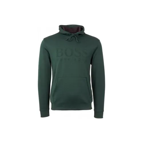 Hugo Boss Темно-зеленый Мужской Свитшот