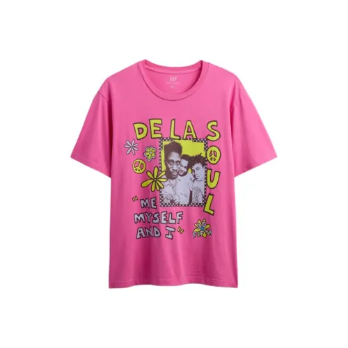 GAP совместная серия Legendary Artist Series Розовые Мужские T-рубашки