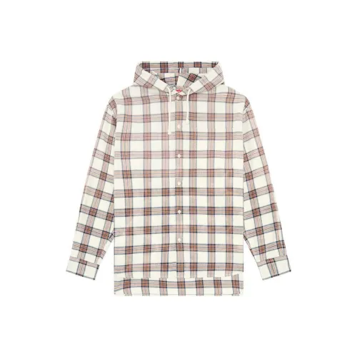 DIESEL Рубашка Мужская Оранжевая Белая