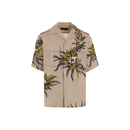 PRADA Хаки Мужские Рубашки