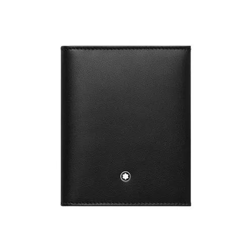 MONTBLANC Коровья кожа Держатель для карт Стандартный Мужской Черный