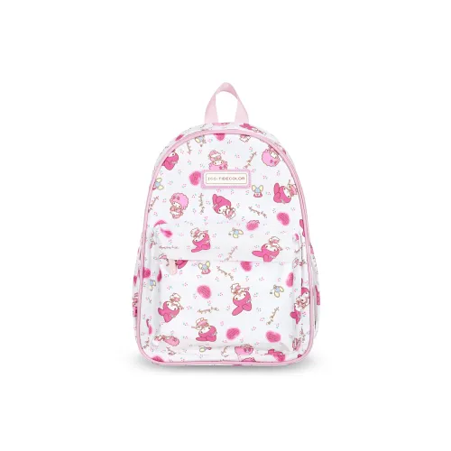 Sanrio Polyester Backpack Large Women's Pink White
