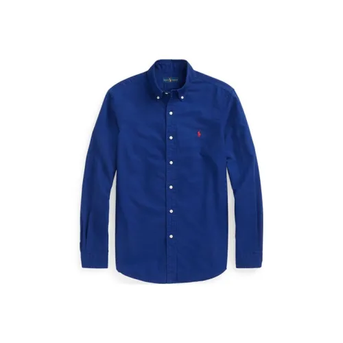 Polo Ralph Lauren Blue Men's Shirts Поло Ralph Lauren Синие Мужские Рубашки